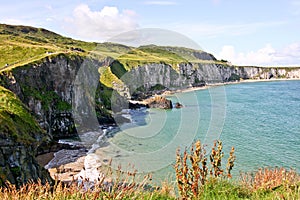 Seaside Coast along The Carrick a rede in Northern Ireland