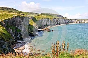 Seaside Coast along The Carrick a rede in Northern Ireland photo
