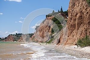 Seaside coastal erosion