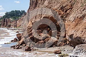 Seaside coastal erosion photo