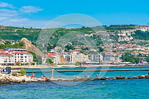 Seaside of coastal town Balchik in Bulgaria