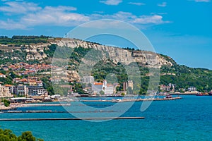 Seaside of coastal town Balchik in Bulgaria