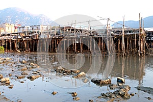 Seaside fishing village