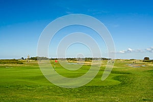 Seaside golf landscape