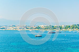 Seaside of juan les pins, France