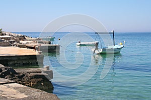 Seaside landscape on the Adriatic sea, croatia