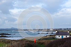 Seaside landscape on a winters day at Anglesey, Wales