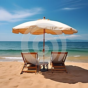 Seaside magic, sandy beach, billowing clouds, and enchanting seascapes