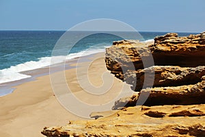 Seaside in Nazare, Portugal