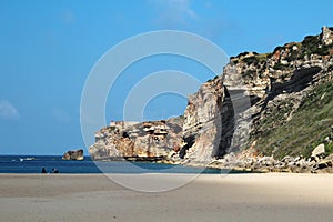 Seaside in Nazare, Portugal