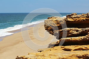 Seaside in Nazare, Portugal