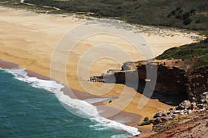 Seaside in Nazare, Portugal