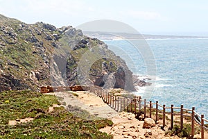 Seaside in Nazare, Portugal