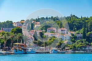 Seaside panorama of Croatian town Cavtat