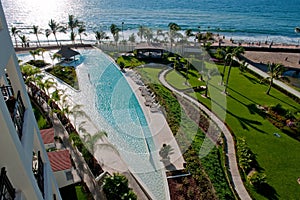 Seaside pool and resort