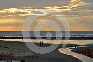 The seaside scenery and humanities