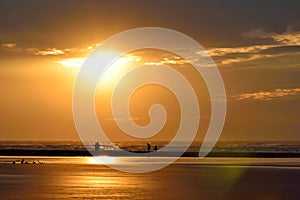 The seaside scenery and humanities