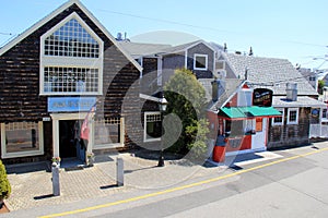 Seaside shopping with cute little stores, Perkin's Cove,Maine,2016
