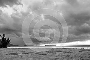 Seaside before storm