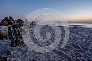 Seaside sunset in Sventoji