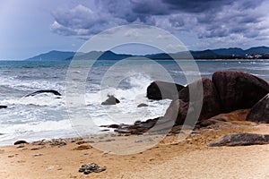 Seaside of Tianya Haijiao Scenic Area, Hainan Island, China