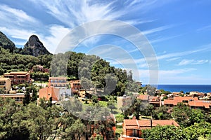 Seaside town in Corfu - Paleokastritsa