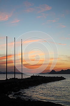 Seaside town of Turgutreis and spectacular sunsets.