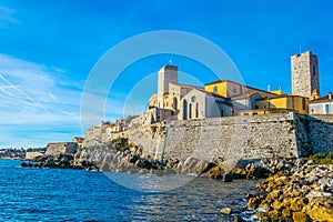 Seaside view of Antibes, France photo