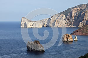 Seaside view of Pan di Zucchero in Sardinia