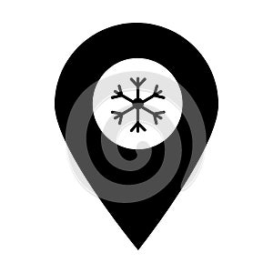 Season location map pin pointer icon. Element of map point for mobile concept and web apps. Icon for website design and app develo