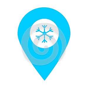 Season location map pin pointer icon. Element of map point for mobile concept and web apps. Icon for website design and app develo