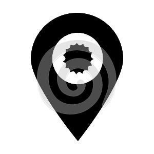 Season location map pin pointer icon. Element of map point for mobile concept and web apps. Icon for website design and app develo