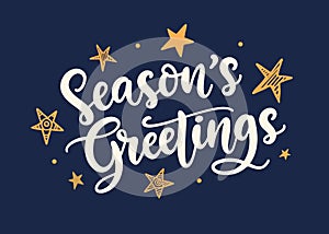 Season's Greetings lettering