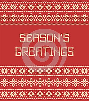 Season's greetings pattern
