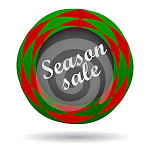 Season sale colorful icon