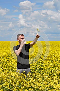 Seasonal allergies to flowers and pollen and bloom