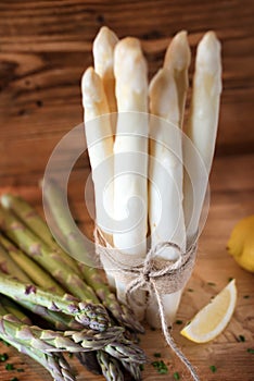 Seasonal asparagus vegetables