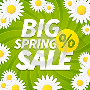 Seasonal big spring sales business background