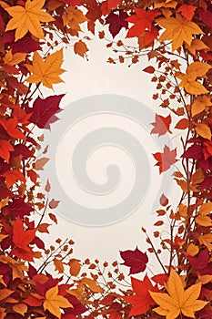 Seasonal Border Illustrations Fall Leaves Page Dividers Vibrant Autumn Leaf Borders.