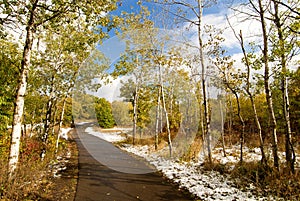 Seasonal changes in bunker hills park