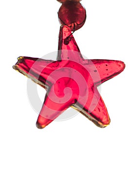 Christmas Handmade Glass Ornament hand made star