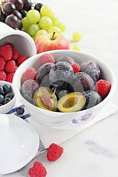 Seasonal fruits and berries