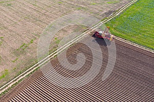 Seasonal harvesting of potatoes