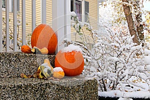 Seasonal house outdoor decoration. 