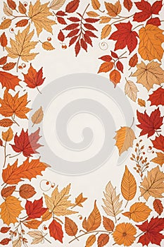 Seasonal Leaf Frames Autumn-themed Borders Fall Leaves Page Borders