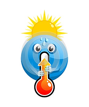 Seasonal summer heat icon