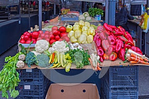 Seasonal Vegetables Market Stall