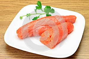 Seasoned cod roe