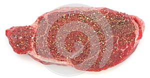 Seasoned London broil steak photo