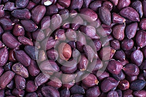 Seasoned peanuts closeup